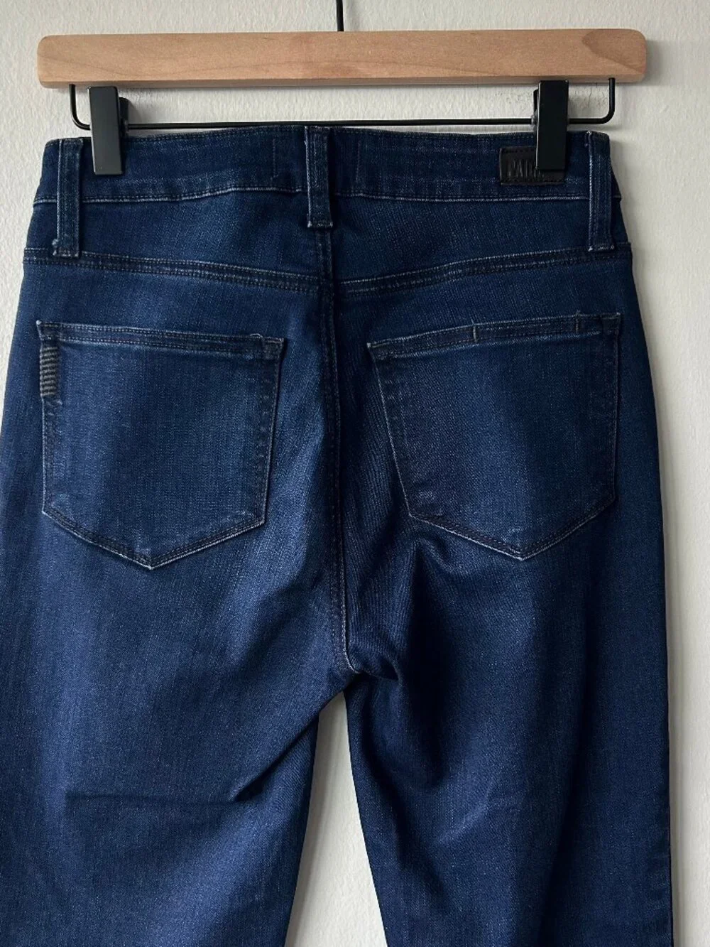 PAIGE Hoxton Slim Cropped Jeans Women 26 Dark Wash High Rise Stretch Denim